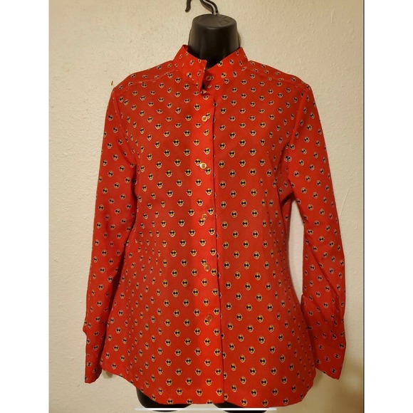 Vintage Abstract Secretary Blouse - Picture 2 of 7